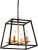 Popular Restaurant Kitchen Island Lamp Farmhouse Cross-Border Amazon Corridor Trapezoidal Iron Lamp Country Style American Style Chandelier