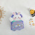 Kindergarten Baby's Backpack Korean-Style Cute Cartoon Bunny Three-Dimensional Girls' Backpack Fashionable Sequins Children's Bag