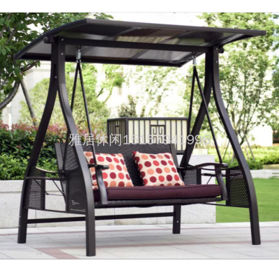 Outdoor Courtyard Solar Light Rocking Chair Balcony Outdoor Leisure Internet Celebrity Glider Household Double Swing