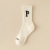 SocksAutumn and Winter Thickening Embroidery Letter P Street Art Solid Color Cotton Terry Sock Casual Sport Mid-Calf Length Sock Men and Women Fashion