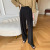 Suit Wide-Leg Pants Women's Silky Draping Effect High Waist Slimming Casual Mopping Pants All-Match Loose Straight Spring and Autumn Trousers