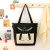 Large Capacity Canvas Bag Female 2022 New Cute Japanese Style Large Shoulder Bag Versatile Student Class Crossbody Bag