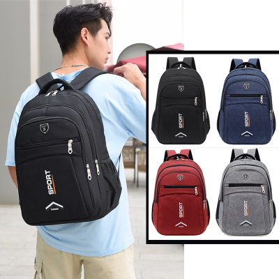 Korean Style Schoolbag Women's Backpack Large Capacity Fashion College Leisure Men Junior High School Backpack Simple Middle School Student Travel Bag