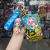 One Piece Card Holder Keychain Cartoon Student Card Bus Pass Pendant