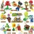 1086 Plants Vs Zombies 2 Children's Assembly Puzzle Assembled Building Block Toys Small Box Wholesale 5 Years Old 6
