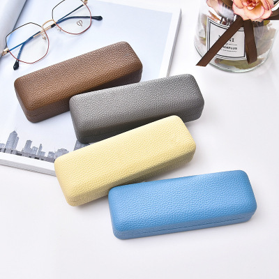 Factory Wholesale Direct Selling Glasses Box PU Leather Eyeglasses Glasses Iron Box Optical Myopia Glasses Box New Fashion Glasses Box