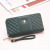 New Women's Long Double-Pull Mobile Phone Bag Bee with Exquisite Embroidery Thread Large Capacity Multiple Card Slots Cross-Border Customization