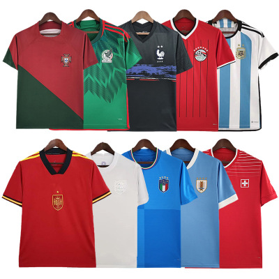 2022 Soccer Uniform National Team World Cup England Italy France Germany Belgium Chile Netherlands Jersey