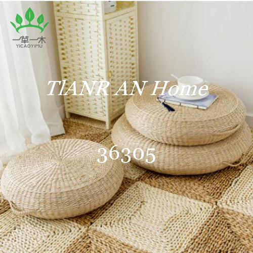 hot sale natural handmade straw woven futon cushion thickened meditation yoga mat buddhist hall prayer mat tatami window cushion