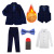 Autumn New Boys' Suit Children's British Style Plaid Suit Fleece-Lined Boy Korean Gown Manufacturer