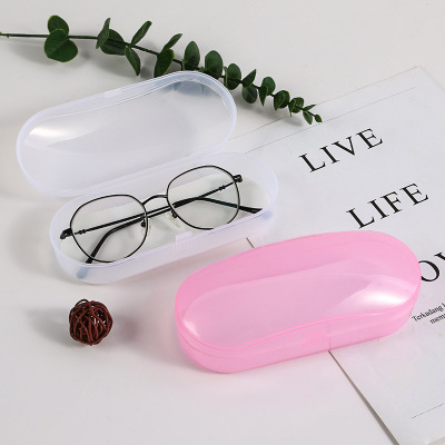 Wholesale Customized Plastic Box Large Shuttle Optical Vintage Myopia Plate Glasses Box Student Men and Women Can Be the Store Name