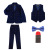 Autumn New Boys' Suit Children's British Style Plaid Suit Fleece-Lined Boy Korean Gown Manufacturer
