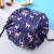 New Floral Print Lazy Cosmetic Bag Lazy Drawstring Cosmetic Bag Cosmetic Bag Storage Bag Portable Travel Storage  Bag 