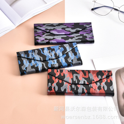 Factory Wholesale Direct Portable Sun Glasses Glasses Case Foldable New High-End Glasses Case Printable Logo