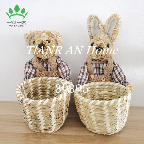 straw handicrafts decoration domestic ornaments woven holiday candy snack storage basket storage basket storage basket