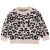 Leopard Cardigan Baby Knitted Coat 2022 Autumn New Children 'S Round Collar Sweater Korean Style One To Be Delivered