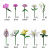 with Lego Small Particles DIY Flowers Decorative Flower Arrangement Home Ornaments Assembled Toy Gift for Women