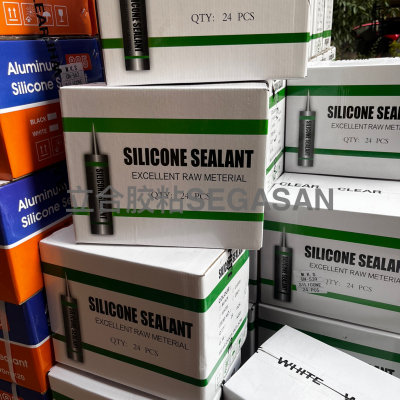 Silicon Sealant Waterproof and Mildew-Proof Leak-Repairing Crack Weather Proofing Sealant Closing Porcelain White Kitchen and Bathroom Toilet Shower Door Window Seam Sealant