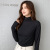 Modal Bottoming Shirt Women's Long-Sleeved T-shirt Half Turtleneck Spring, Autumn and Winter 2022 New Black Inner Western Style Tight Top