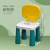 Factory Direct Sales Yougu Children's Backrest Plastic Small Bench Kindergarten Home Learning Entertainment New Square Rabbit Chair