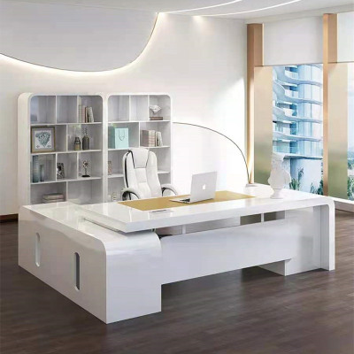 Office Furniture Simple Modern Boss Desk Modern Manager's Office Desk Creative President Table and Chair Combination