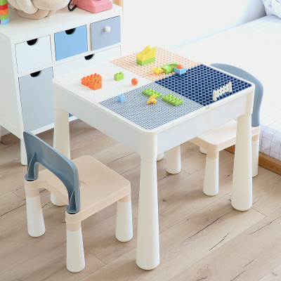 Block Table 5 Boys and Girls 3-6 Years Old 7 Children 8 Intellectual Development Size Particles Building Blocks Toy