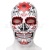 Halloween Undead Big Red Flower Mask Horror Ghost Mask Cosplay Masquerade Ghost Performance Mask