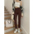 High Waist Black Jeans for Women Slimming and Straight Cigarette Pants 2022 Autumn New Small Large Size Chubby Girl Pants