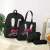 Schoolbag Four-Piece Small Fresh Student Junior High School Female Korean High School Backpack Backpack Multiple Pieces Set Trendy Women's Bags