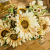 Big Head Vintage Sunflower Artificial Flower European Shooting Raw Silk Fake Flower Living Room Decoration Accessories Plastic Sunflower