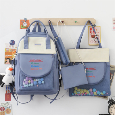 Primary School Student Schoolbag Female Large Capacity Fresh Three to Grade Five, Grade Six College Style Middle School Student Junior School Backpack