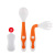 Baby about Children's Tableware Curved Spoon Fork Set Baby Eating Spork Crooked Spoon Practice