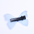 Tulle Butterfly Barrettes Internet Celebrity Silk Yarn Simulation Butterfly Sea Clip Fairy Diamond-Embedded Double-Layer Three-Dimensional Butterfly Side Clip