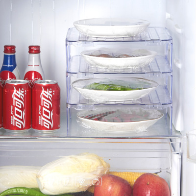 Transparent Refrigerator Shelf Refrigerator Layered Dish Storage Rack Interior Kitchen Compartment Storage Rack