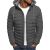 Foreign Trade Winter New down Cotton Coat Men's European Size Solid Color Hooded Padded Cotton Coat Loose Men's Clothing Cotton-Padded Jacket