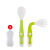 Baby about Children's Tableware Curved Spoon Fork Set Baby Eating Spork Crooked Spoon Practice