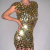 Individual Super Glittery Nightclub Body Chain - Vacation Gathering, Sexy One-piece Short Dress