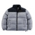 Cross-Border Supply Autumn and Winter Contrast Color Couple down Cotton-Padded Jacket Loose Thick Warm Quilted Jacket Stand Collar Cotton-Padded Coat