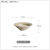 Stoneware Rain-Hat Shaped Bowl Large Soup Bowl Ramen Bowl Salad Bowl Ceramic Creative Hotel Tableware Trumpet Bowl