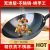 Factory Wholesale Zhangqiu Iron Pan Uncoated Non-Stick Wok Household Gift Pot Hand-Forged Ancient Style Frying Pan