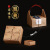 New Kraft Paper Portable Creative Mid-Autumn Moon Cake Tea Folding Packing Box Hand Gift Box Factory Supply