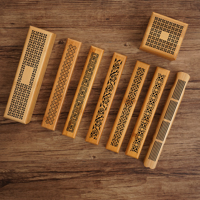 Hollow Joss-Stick Incense Coil Box Incense Box Home Office Incense Burner Wooden Sandalwood And Incense Bamboo Box