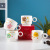 Creative Porcelain Cup Ins Single Cup Opening Small Gift Event Gift Cartoon Cup Couple Mug Printing