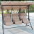 Couple Swing Outdoor Courtyard Double Three-Person to Swing Villa Rocking Chair Glider Outdoor Garden Hanging Basket 