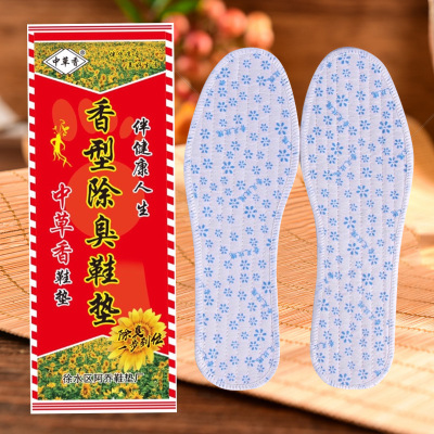 Rose Vanilla Insole Wholesale Men's Aromatherapy Men's and Women's Insole Breathable Floral Sweat-Absorbent Deodorant Floral Insole