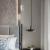 Nordic Post-Modern Light Luxury Bedroom Bedside Restaurant Bar Simple Designer Model Room Marble Small Droplight