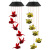 Cross-Border New Arrival Solar Wind Chime Acrylic Red Bird Bee Wind Chime Outdoor Courtyard Decoration Chandelier