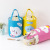New Cylinder Insulated Bag Portable Drawstring Large Capacity Lunch Bag Thick Aluminum Foil Fresh-Keeping Lunch Box Bag