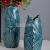 New Chinese Retro American Green Gray Ice Crack Simple Ceramic Plum Blossom Bottle Flower Ware Domestic Ornaments