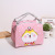 New Portable Small Lunch Box Bag Outdoor Thickened Winter Warm Insulated Bag Cute Cartoon Bento Bag